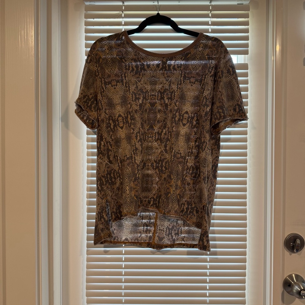 We The Free Oversized Snake Skin Tee